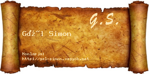 Gál Simon névjegykártya